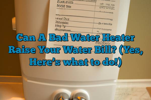Can A Bad Water Heater Raise Your Water Bill? (Yes, Here’s what to do!)