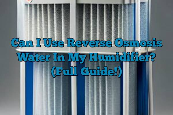 Can I Use Reverse Osmosis Water In My Humidifier? (Full Guide!)