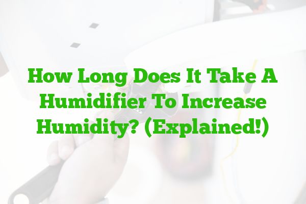 How Long Does It Take A Humidifier To Increase Humidity? (Explained!)