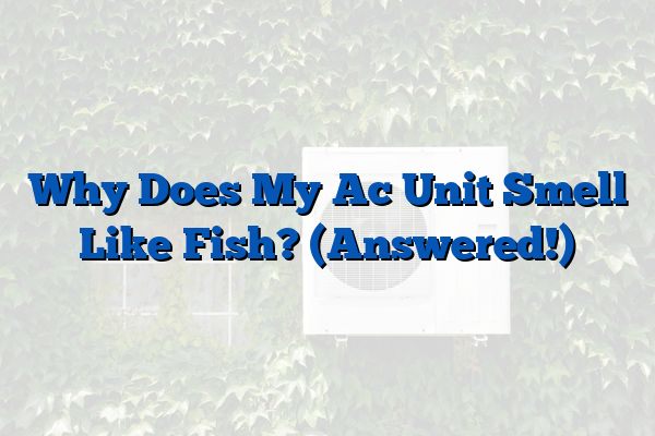 Why Does My Ac Unit Smell Like Fish? (Answered!)