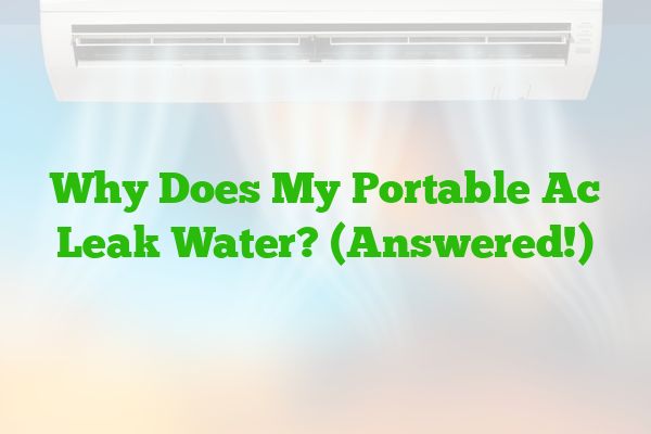 Why Does My Portable Ac Leak Water? (Answered!)