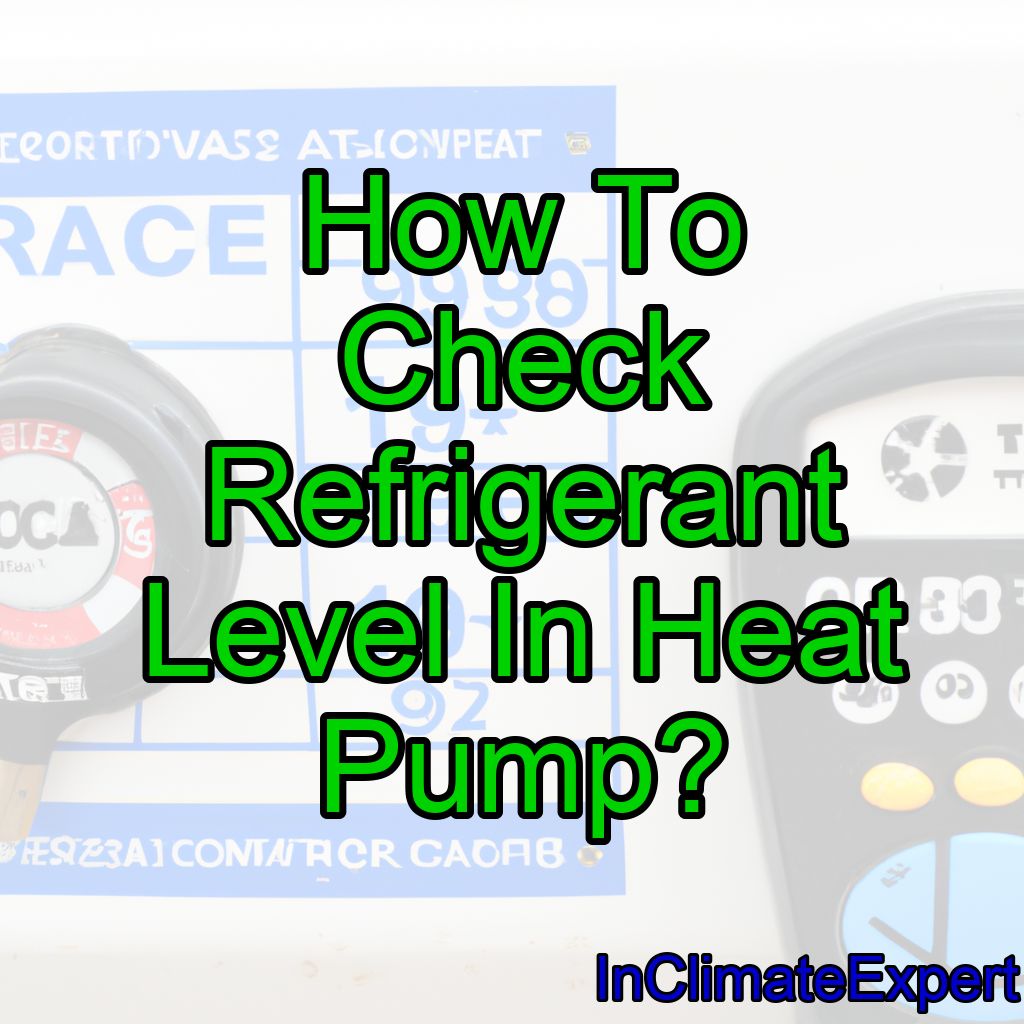 How To Check Refrigerant Level In Heat Pump?