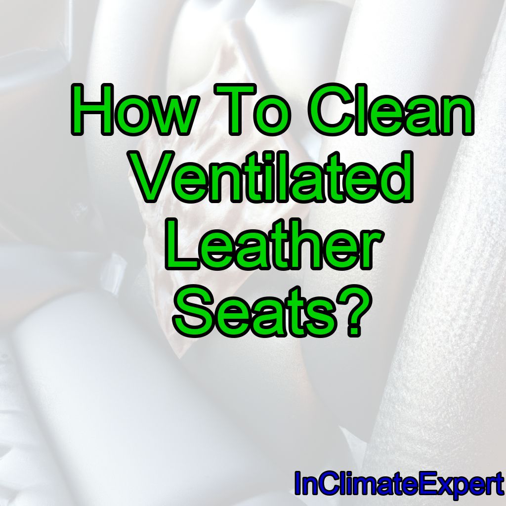 How To Clean Ventilated Leather Seats?